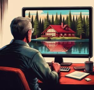 vacation cabin in woods  on Real Life Retirement website