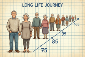 chart showing life expectancy of older Americans