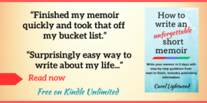 how to write a short memoir eook and paperback