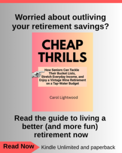 Cheap thrills for Seniors ebook and paperback